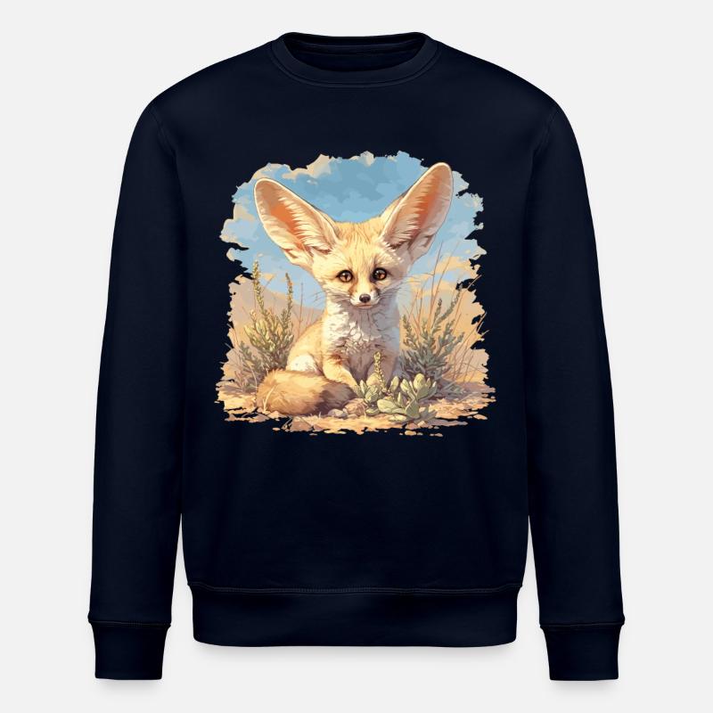 Fennec Fox Fenneks Fennek - Stanley/Stella Unisex Bio-Sweatshirt ROLLER - Navy
