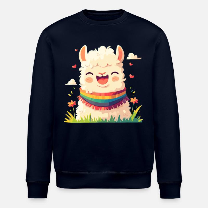 Alpaca Alpacas Alpaca - Stanley/Stella ROLLER Unisex Organic Sweatshirt - navy