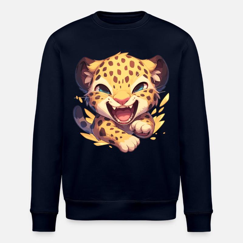 Léopard léopard - Sweat bio ROLLER Stanley/Stella Unisexe - marine