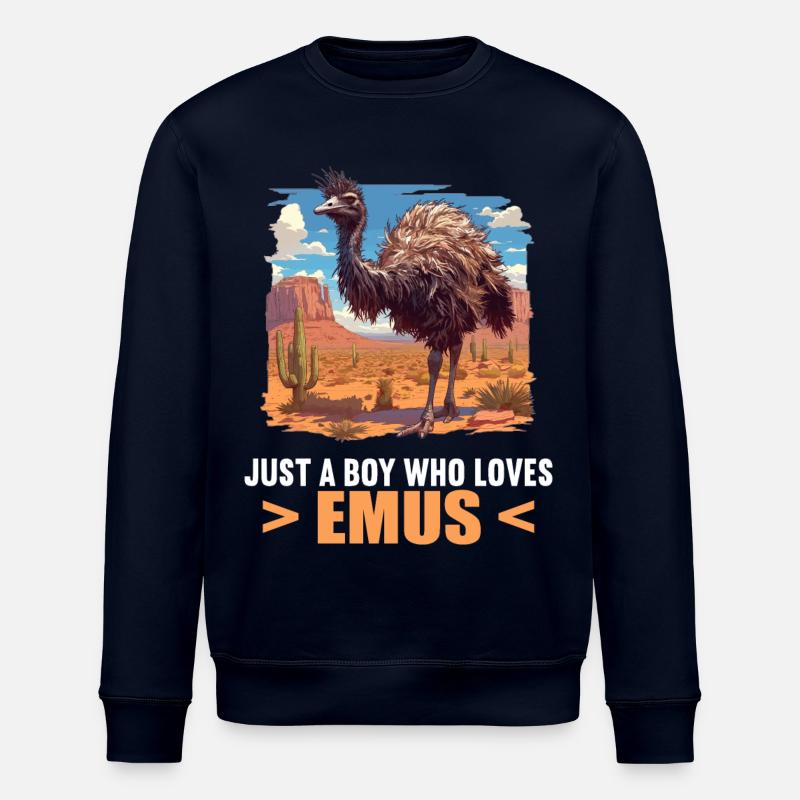 Emus Emu - Stanley/Stella ROLLER Unisex Organic Sweatshirt - navy