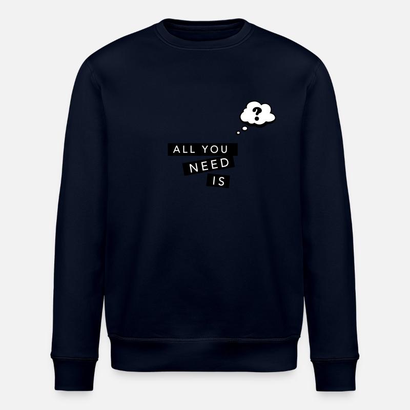 Comic Sprechblase Fragezeichen - Stanley/Stella Unisex Bio-Sweatshirt ROLLER - Navy