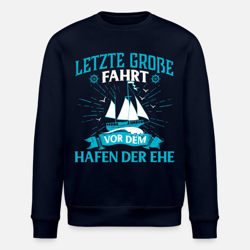 Junggesellenabschied Ehe - Stanley/Stella Unisex Bio-Sweatshirt ROLLER - Navy