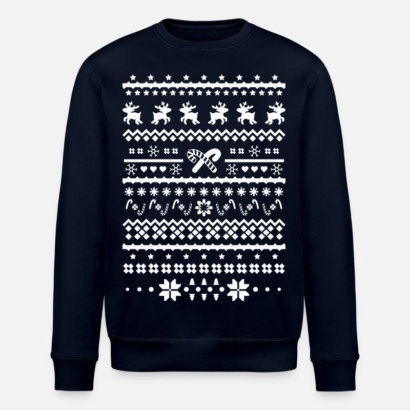 rennes de noël - Sweat bio ROLLER Stanley/Stella Unisexe - marine