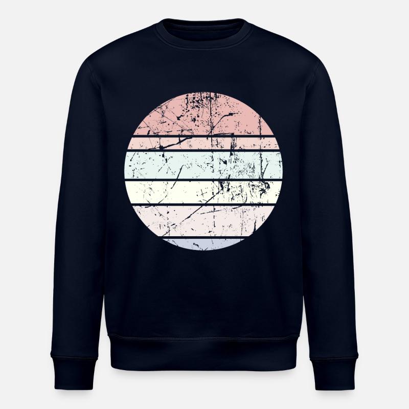 Background Pastel Circle - Stanley/Stella ROLLER Unisex Organic Sweatshirt - navy