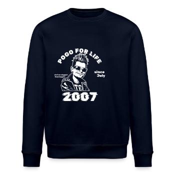 18. Birthday Pogo for life since 07/2007 - Stanley/Stella ROLLER Unisex Organic Sweatshirt - navy - Front - Nik (191cm)