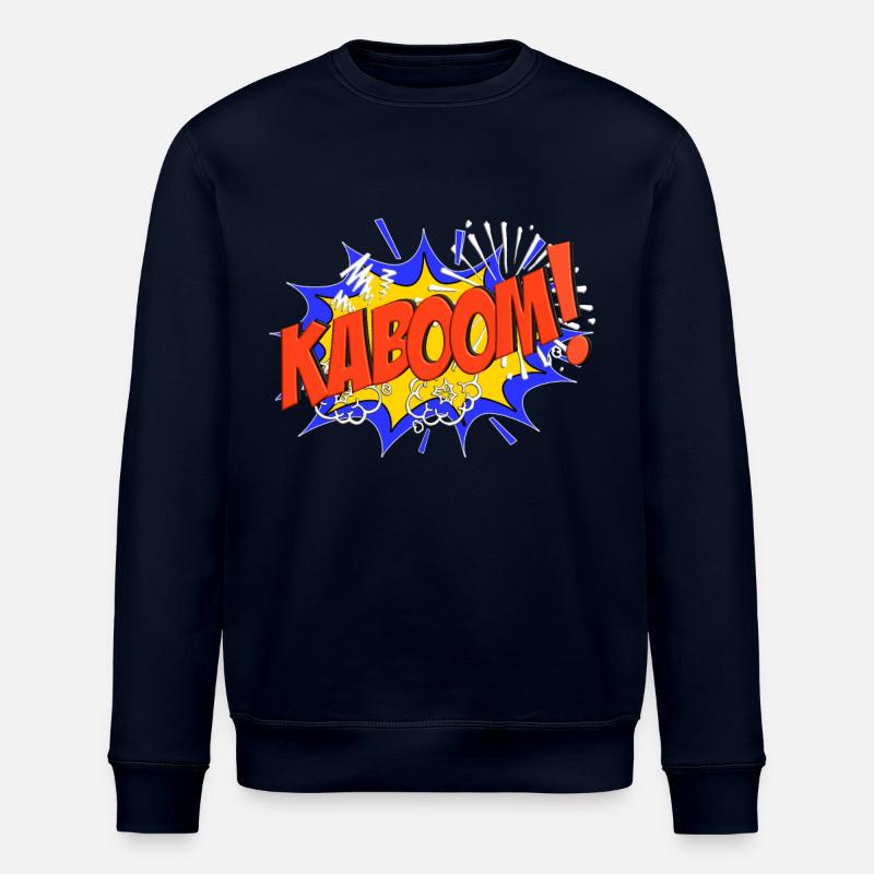 KABOOM Comic KABOOM! - Stanley/Stella ROLLER Unisex Organic Sweatshirt - navy
