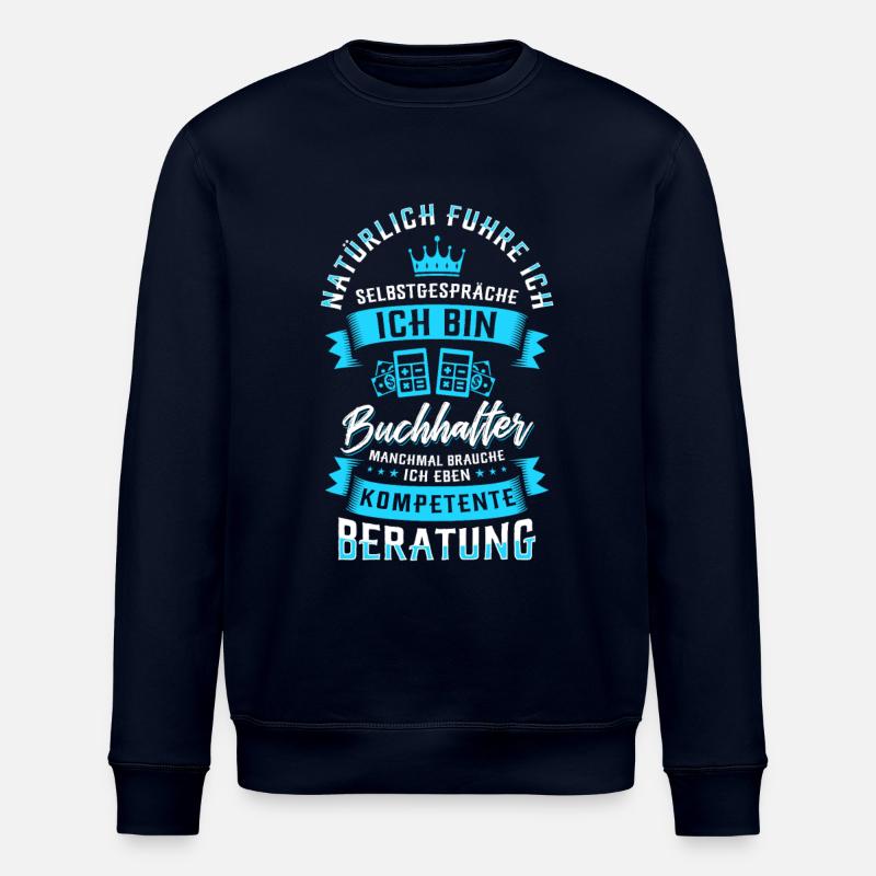 Buchhalterin Spruch - Stanley/Stella Unisex Bio-Sweatshirt ROLLER - Navy