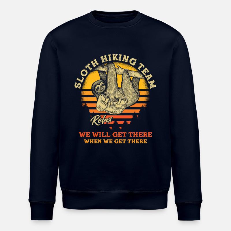 Sloth Hiking Team - Stanley/Stella Unisex Bio-Sweatshirt ROLLER - Navy