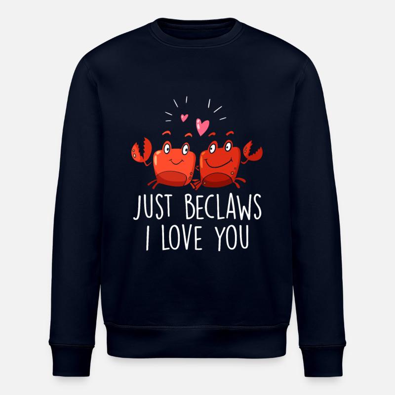 Krabbe Zitat lustig - Stanley/Stella Unisex Bio-Sweatshirt ROLLER - Navy