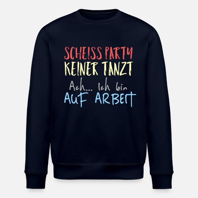 Arbeit lustiger Spruch - Stanley/Stella Unisex Bio-Sweatshirt ROLLER - Navy