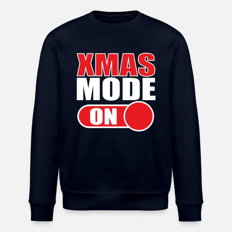 Noël drôle de Noël - Sweat bio ROLLER Stanley/Stella Unisexe - marine