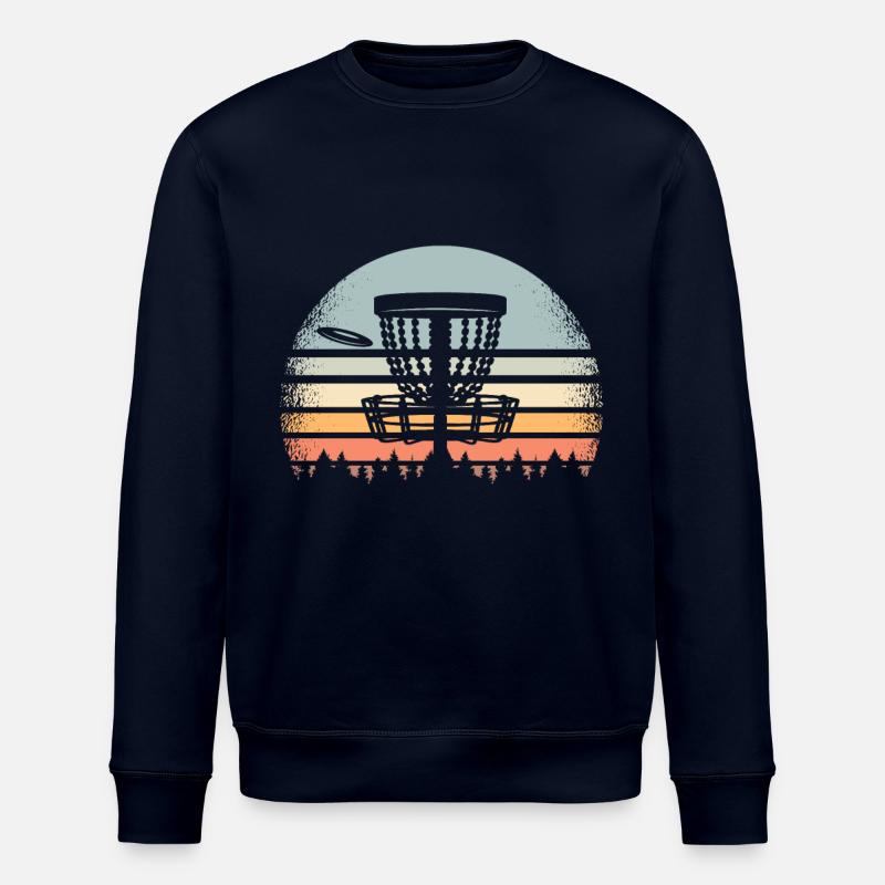 Disc Golf Retro - Stanley/Stella Unisex Bio-Sweatshirt ROLLER - Navy