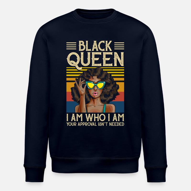 Black Queen - Sweat bio ROLLER Stanley/Stella Unisexe - marine