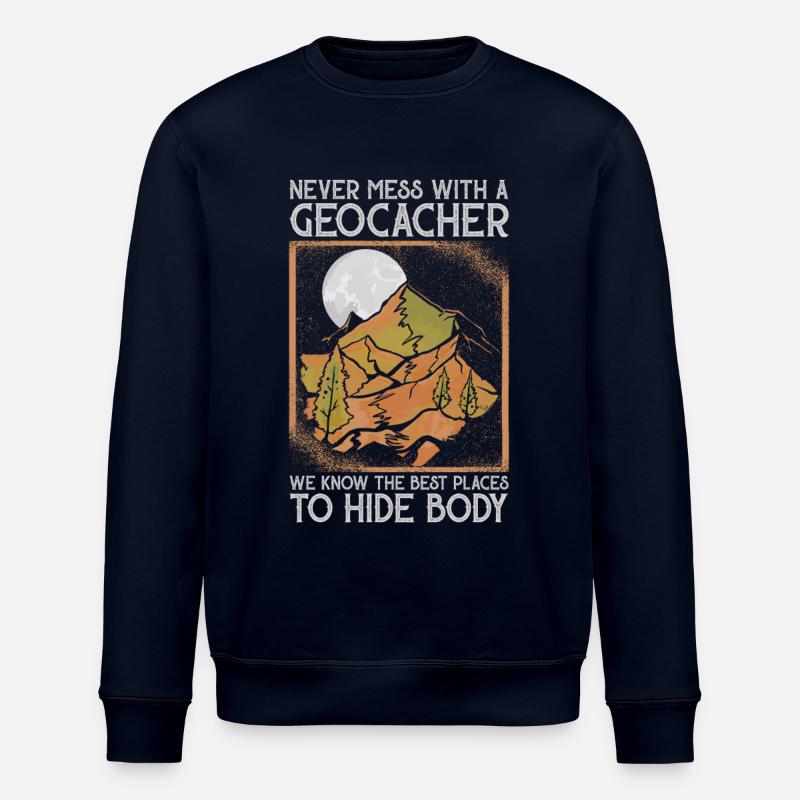Geocaching Geo Caching Geocacher - Stanley/Stella Unisex Bio-Sweatshirt ROLLER - Navy