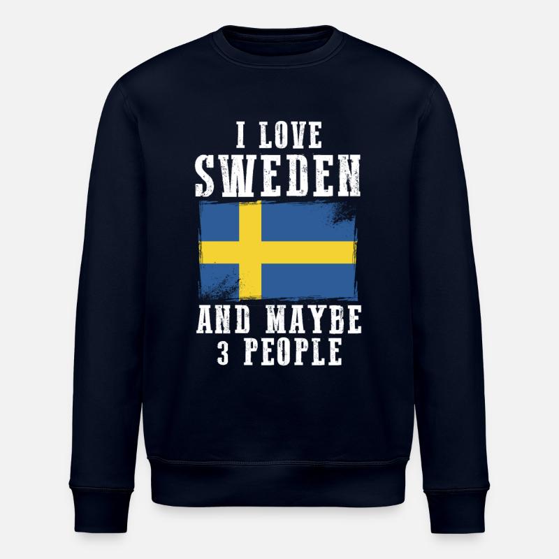 Suède drapeau cadeau suède - Sweat bio ROLLER Stanley/Stella Unisexe - marine