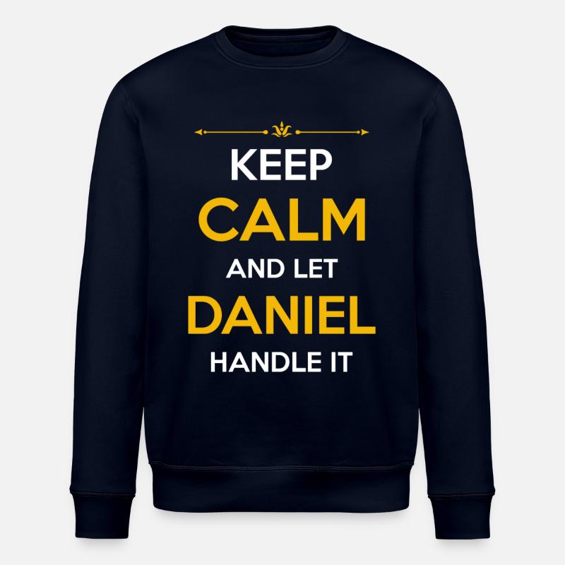 Daniel Name Gift - Stanley/Stella ROLLER Unisex Organic Sweatshirt - navy