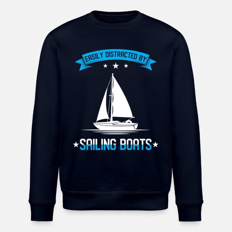 Sailing Sailor Gift - Stanley/Stella ROLLER Unisex Organic Sweatshirt - navy