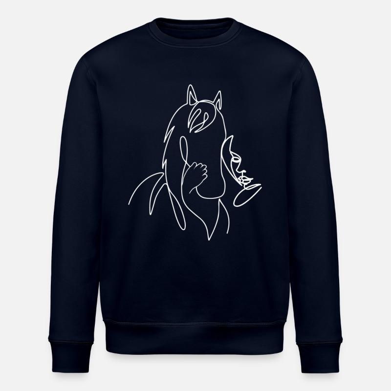 Cheval Lineart - Sweat bio ROLLER Stanley/Stella Unisexe - marine