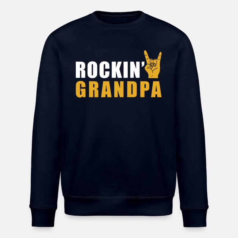 Rock Opa Rock n Roll - Stanley/Stella Unisex Bio-Sweatshirt ROLLER - Navy