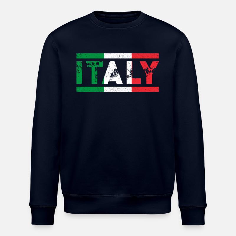 Italie Drapeau - Sweat bio ROLLER Stanley/Stella Unisexe - marine