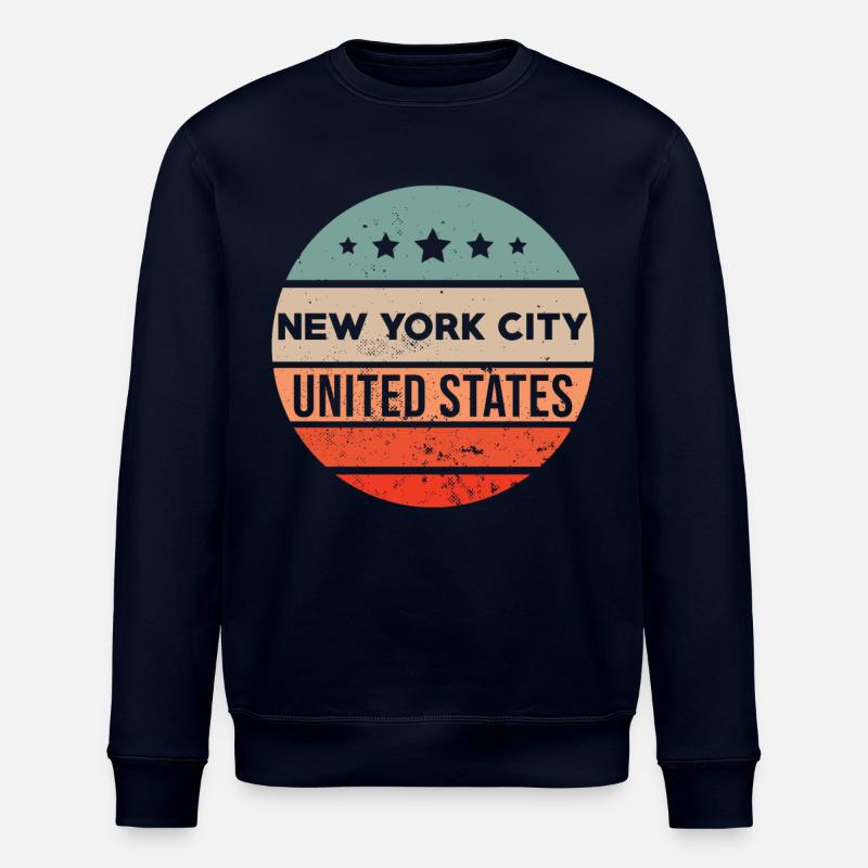 New York NY - Stanley/Stella Unisex Bio-Sweatshirt ROLLER - Navy