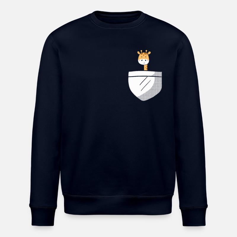 Giraffe cute - Stanley/Stella ROLLER Unisex Organic Sweatshirt - navy