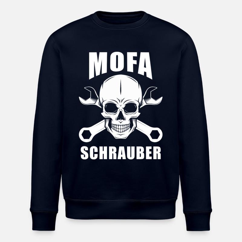 Visseuse mobylette - Sweat bio ROLLER Stanley/Stella Unisexe - marine