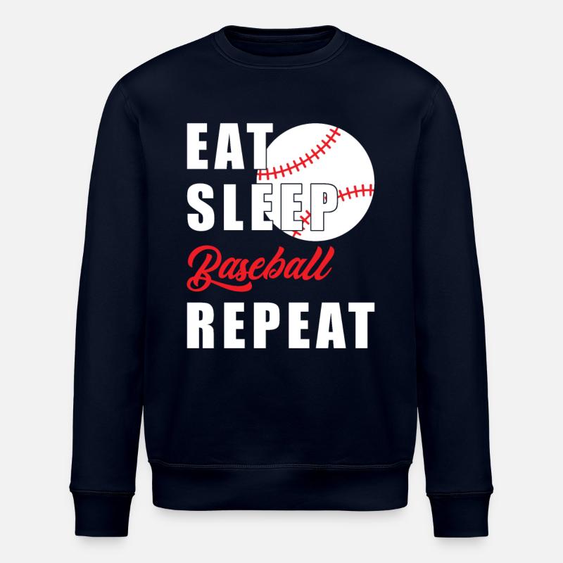 Eat Sleep Baseball Repeat - Sweat bio ROLLER Stanley/Stella Unisexe - marine