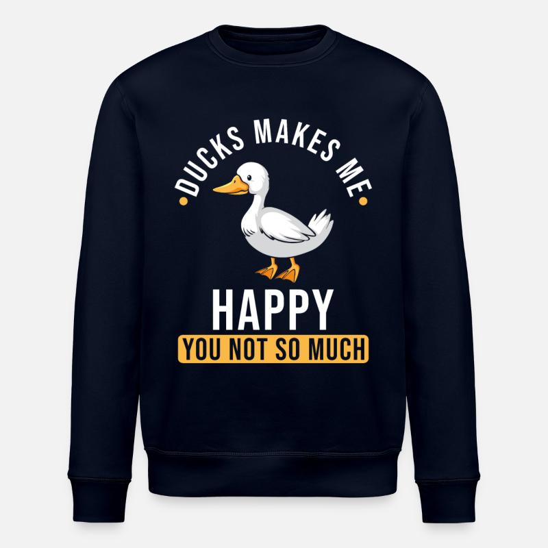 Enten Spruch lustig - Stanley/Stella Unisex Bio-Sweatshirt ROLLER - Navy