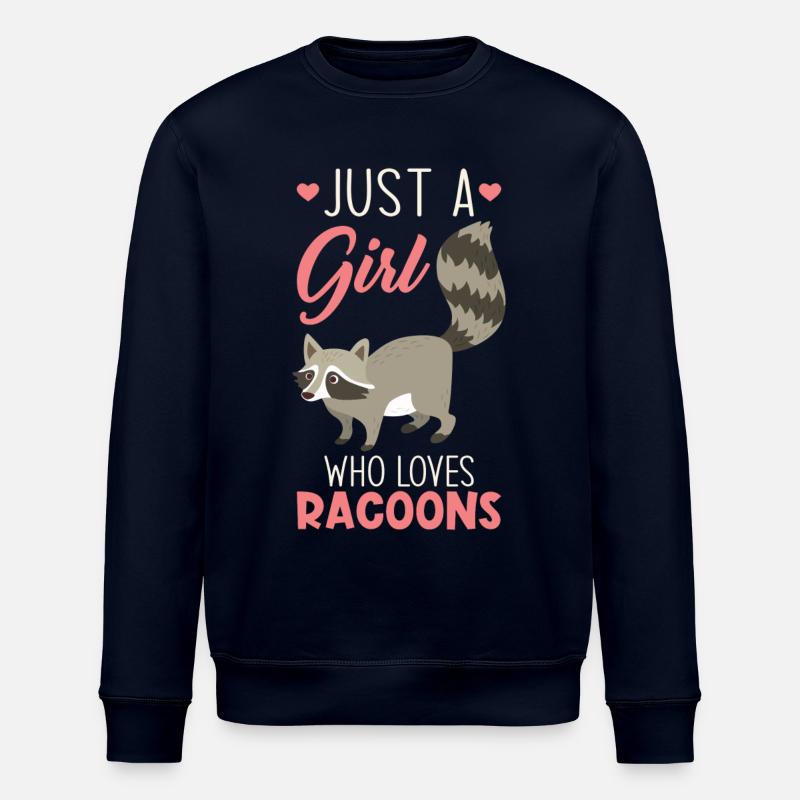 Raton laveur mignon - Sweat bio ROLLER Stanley/Stella Unisexe - marine
