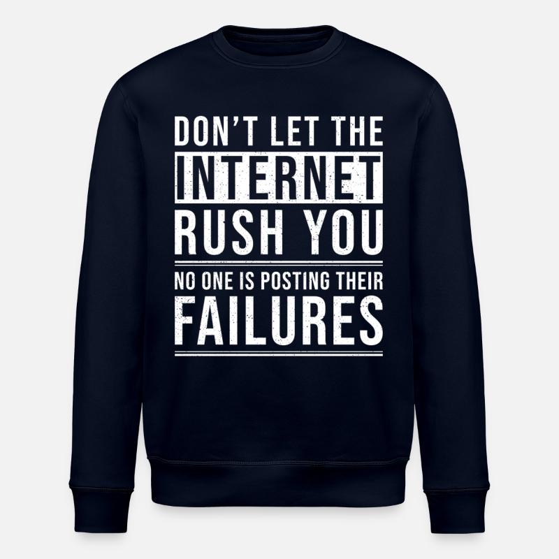 Inspiration Zitat Internet - Stanley/Stella Unisex Bio-Sweatshirt ROLLER - Navy