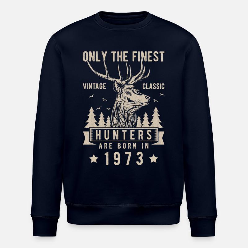 Hunter gift 1973 - Stanley/Stella ROLLER Unisex Organic Sweatshirt - navy