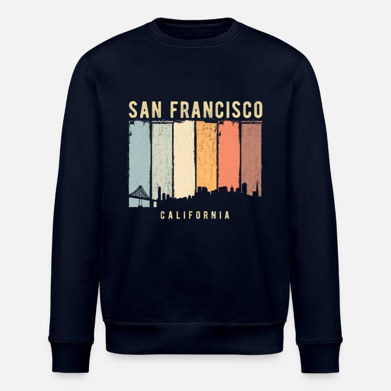 San Francisco Skyline - Stanley/Stella Unisex Bio-Sweatshirt ROLLER - Navy
