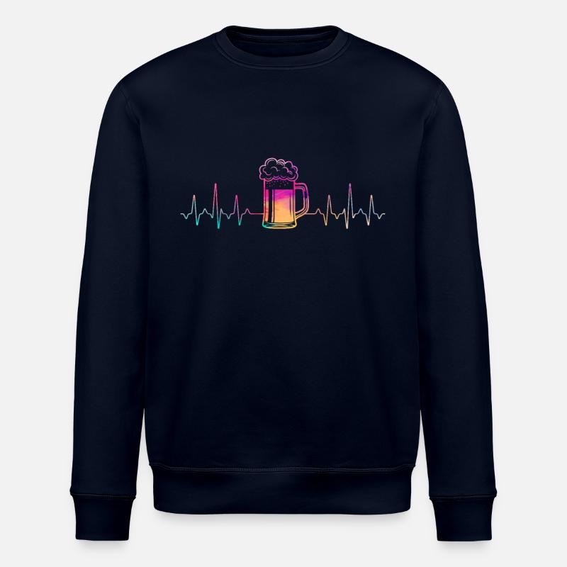 Bier Herzschlag - Stanley/Stella Unisex Bio-Sweatshirt ROLLER - Navy