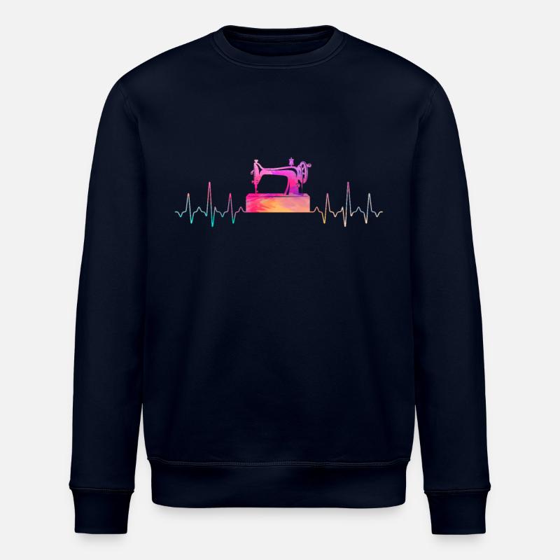 Machine à coudre Coudre Heartbeat - Sweat bio ROLLER Stanley/Stella Unisexe - marine