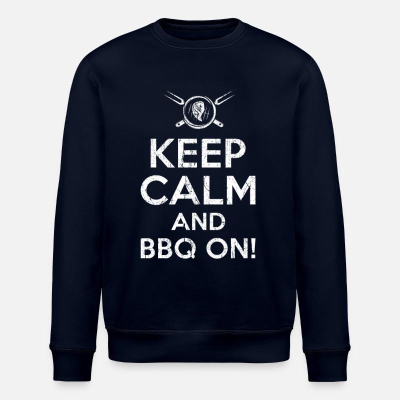 Keep calm BBQ - Stanley/Stella Unisex Bio-Sweatshirt ROLLER - Navy