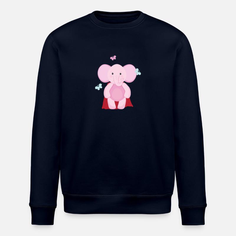 Éléphant Superhéros - Sweat bio ROLLER Stanley/Stella Unisexe - marine