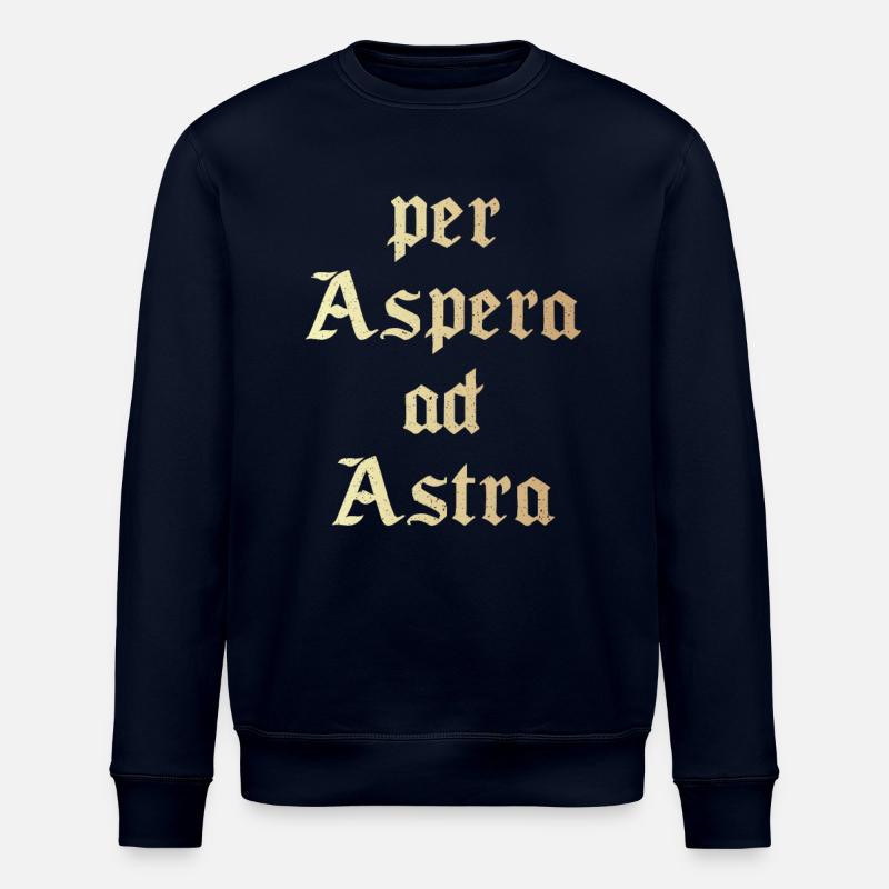 Per aspera ad astra - Sweat bio ROLLER Stanley/Stella Unisexe - marine