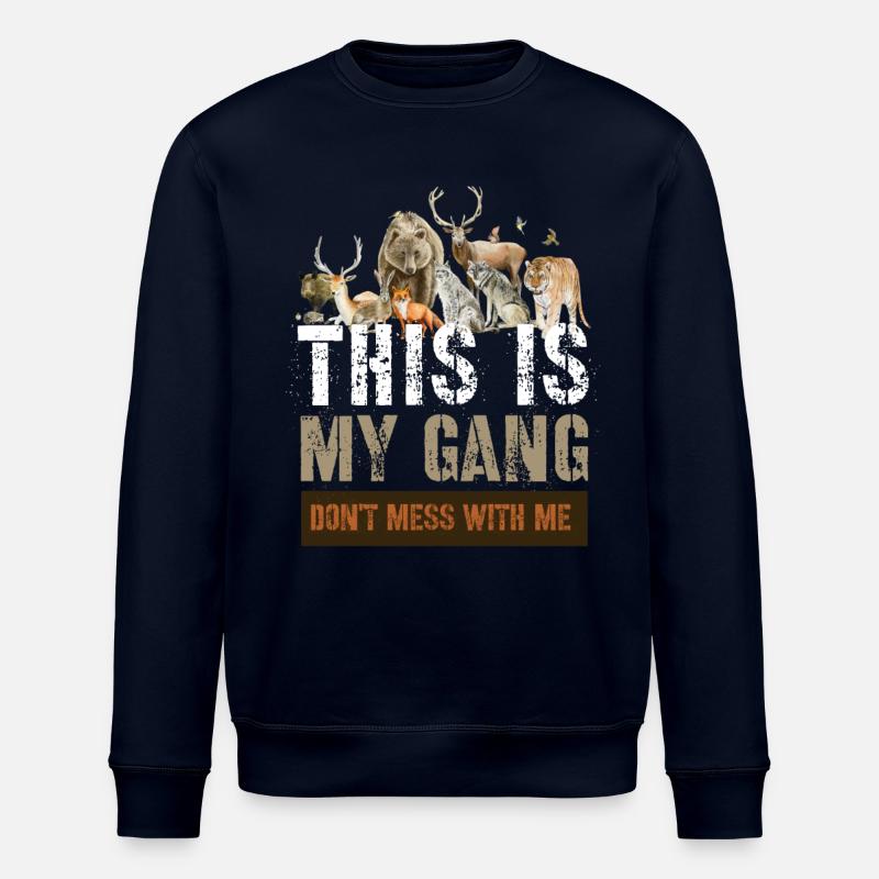 Wilde Tiere - Stanley/Stella Unisex Bio-Sweatshirt ROLLER - Navy