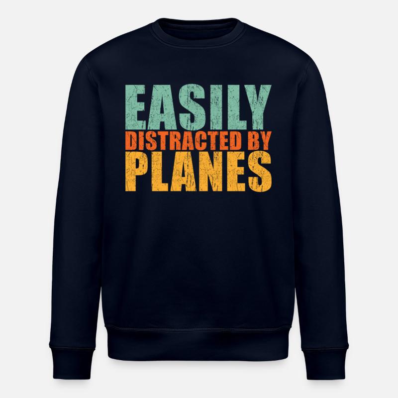 Dicton d’avion - Sweat bio ROLLER Stanley/Stella Unisexe - marine