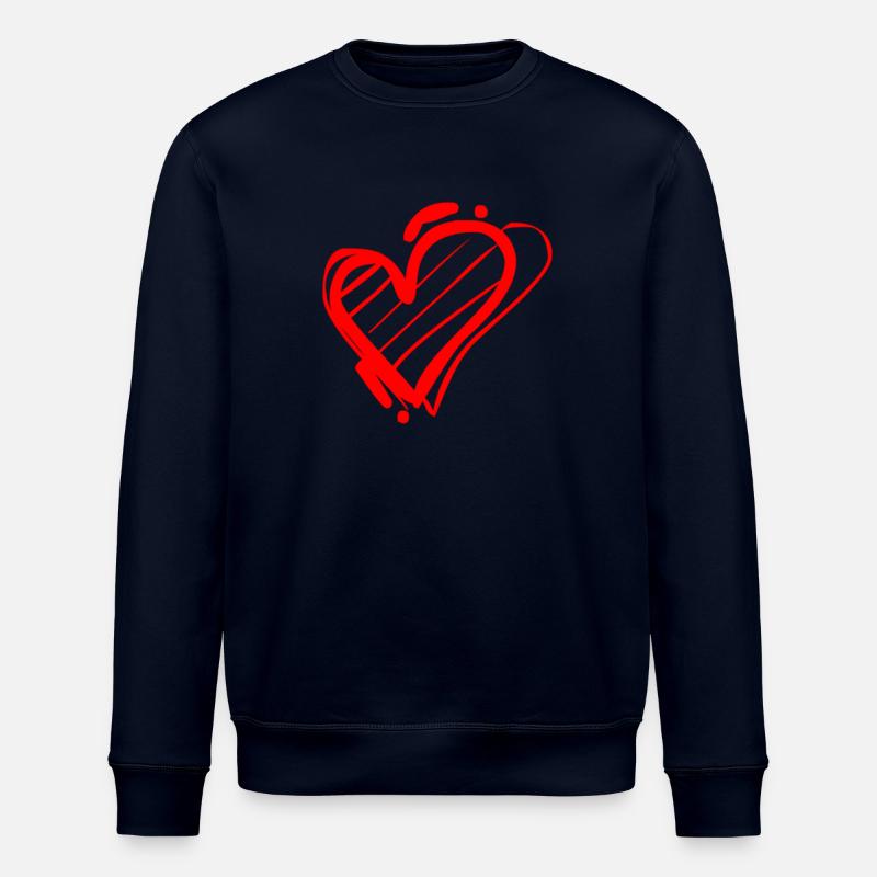 Herz - Stanley/Stella Unisex Bio-Sweatshirt ROLLER - Navy