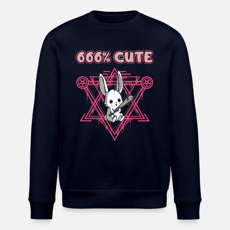 666% Mignon kawaii Satanic Goth - Sweat bio ROLLER Stanley/Stella Unisexe - marine