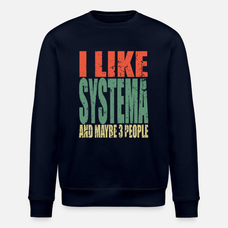 Systema Spruch lustig - Stanley/Stella Unisex Bio-Sweatshirt ROLLER - Navy