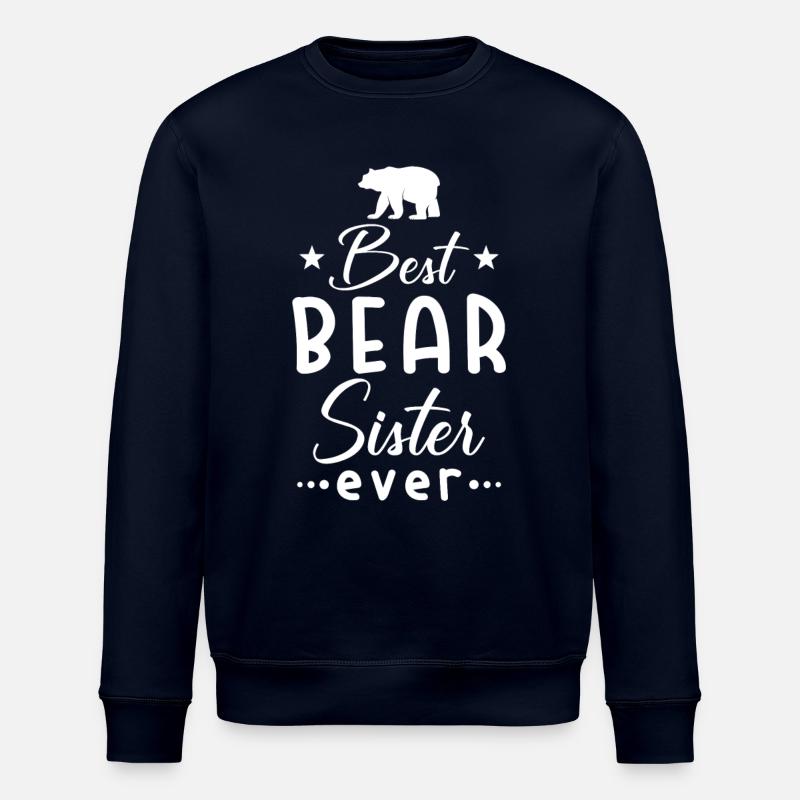 Schwester Bären Schwester - Stanley/Stella Unisex Bio-Sweatshirt ROLLER - Navy