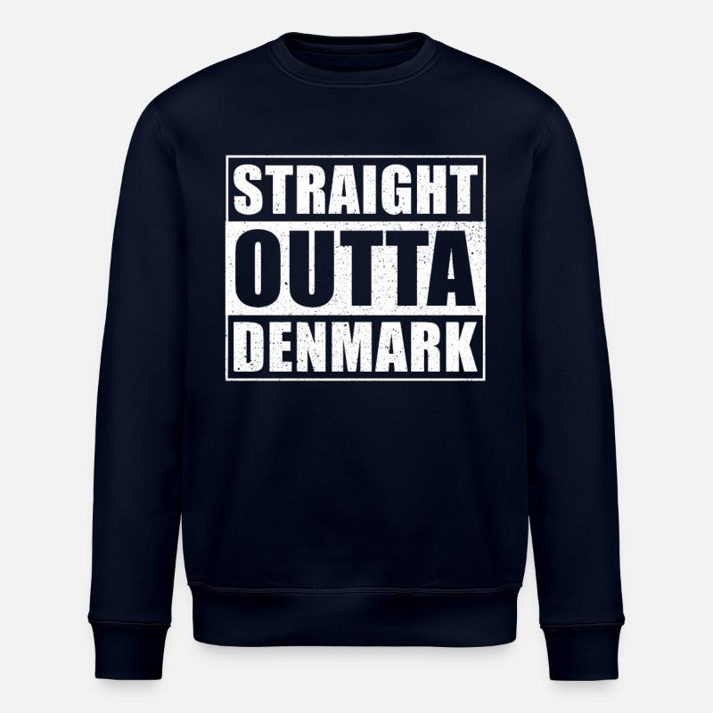Straight outta Danemark - Sweat bio ROLLER Stanley/Stella Unisexe - marine