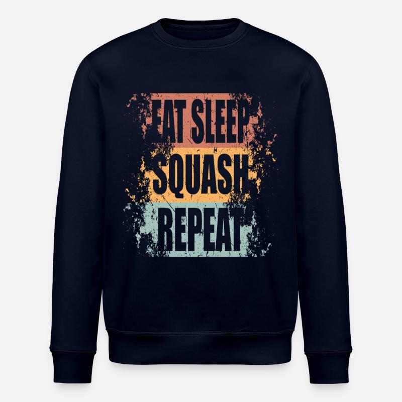 Squash Eat Sleep Repeat - Stanley/Stella Unisex Bio-Sweatshirt ROLLER - Navy
