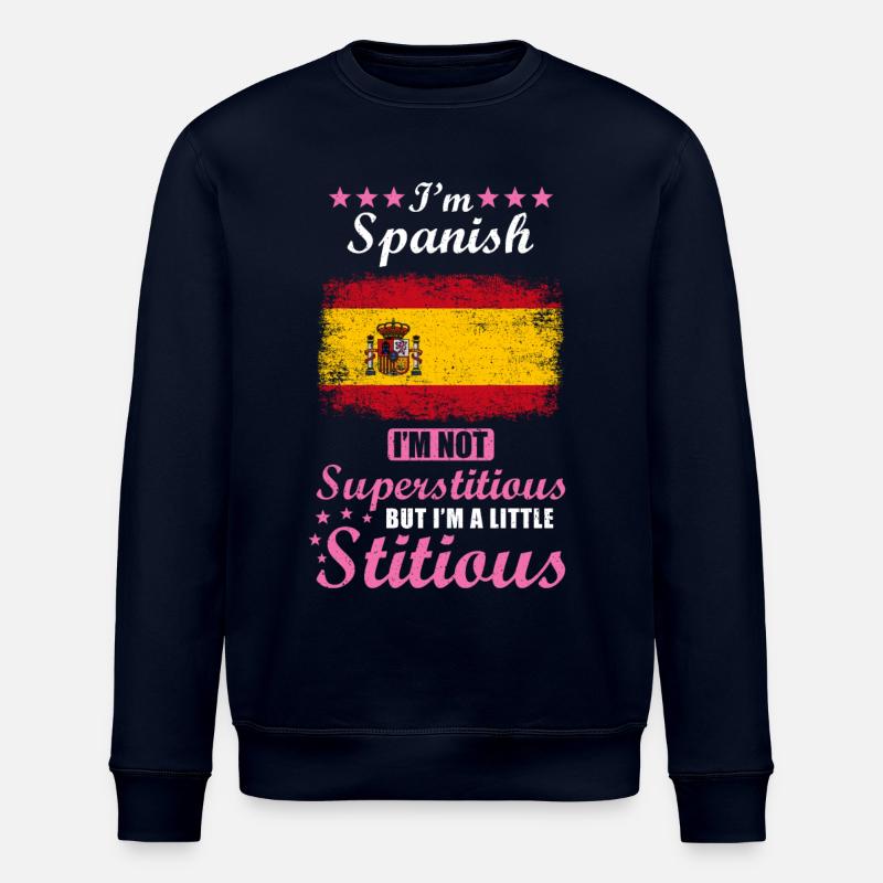 Cadeau espagnol drôle disant Espagne - Sweat bio ROLLER Stanley/Stella Unisexe - marine
