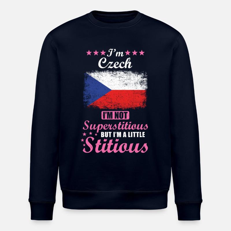 Tchèque Mme Superstitious Stitious - Sweat bio ROLLER Stanley/Stella Unisexe - marine