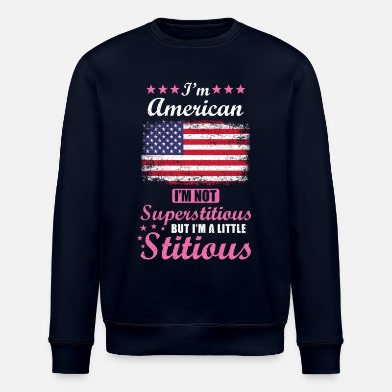 Cadeau américain Drôle Dire USA - Sweat bio ROLLER Stanley/Stella Unisexe - marine