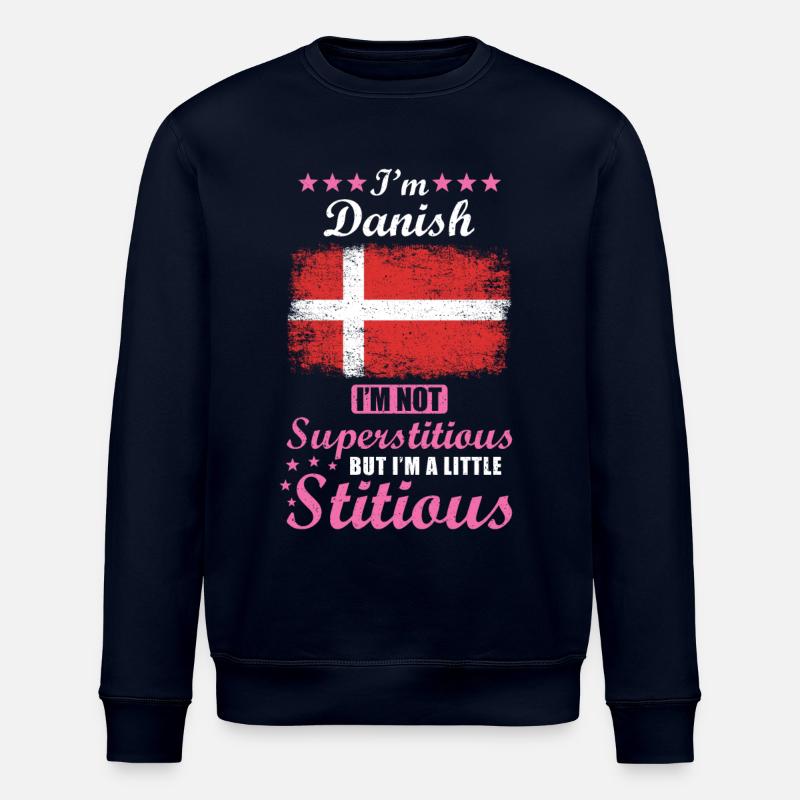 Danois Mme Superstitious Stitious - Sweat bio ROLLER Stanley/Stella Unisexe - marine